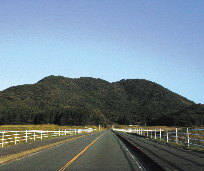古くは赤馬山、蘿ケ嶽、蔦ケ嶽、嶽山とも呼ばれた城山。3つの登山路のほか、山頂から石峠を経て金山に至る縦走路もあります。/