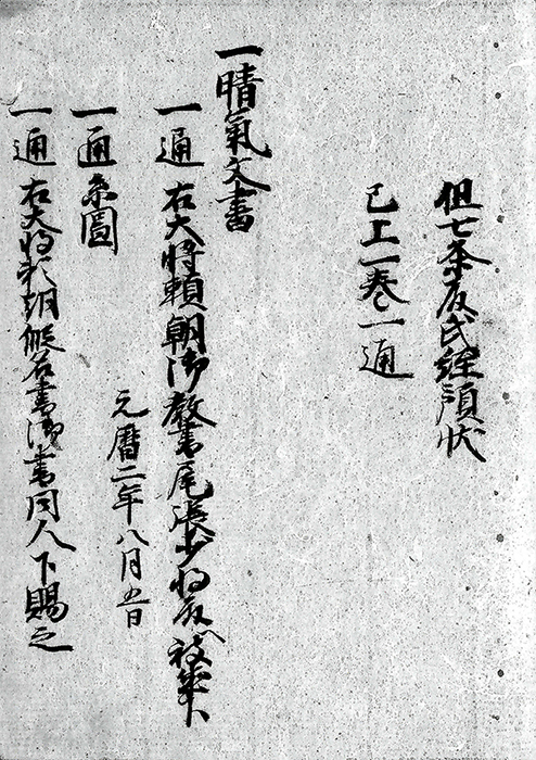 赤馬領家方文書/