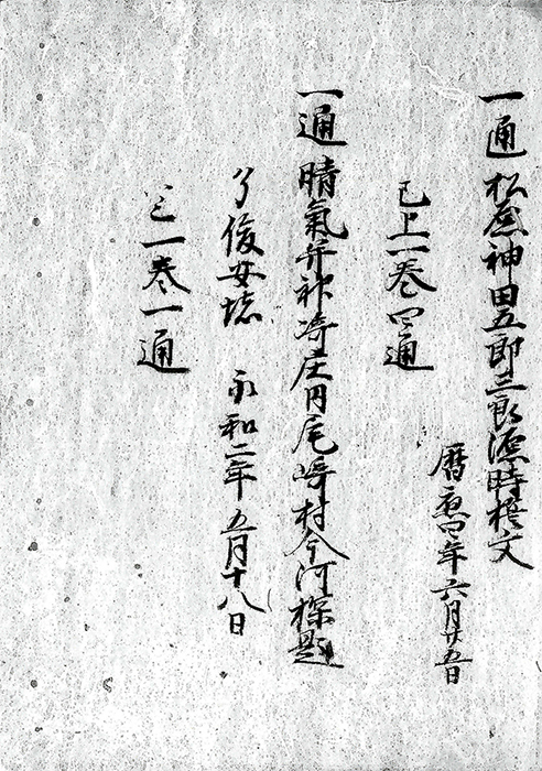 晴気文書/