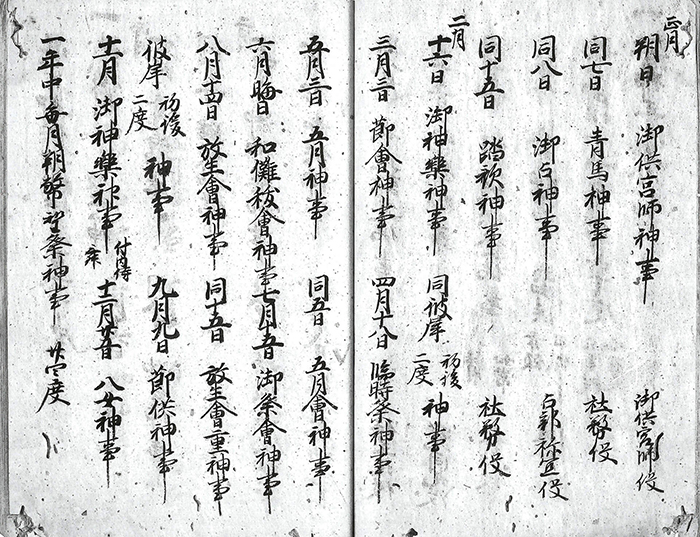 正平二十三年宗像宮年中行事（2／5）/